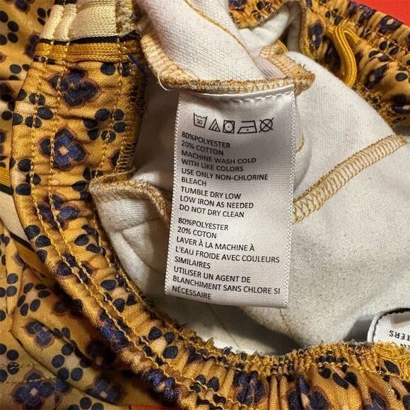 Urban Outfitters Mens Gold Floral Jogger Pants Size L - Picture 11 of 11